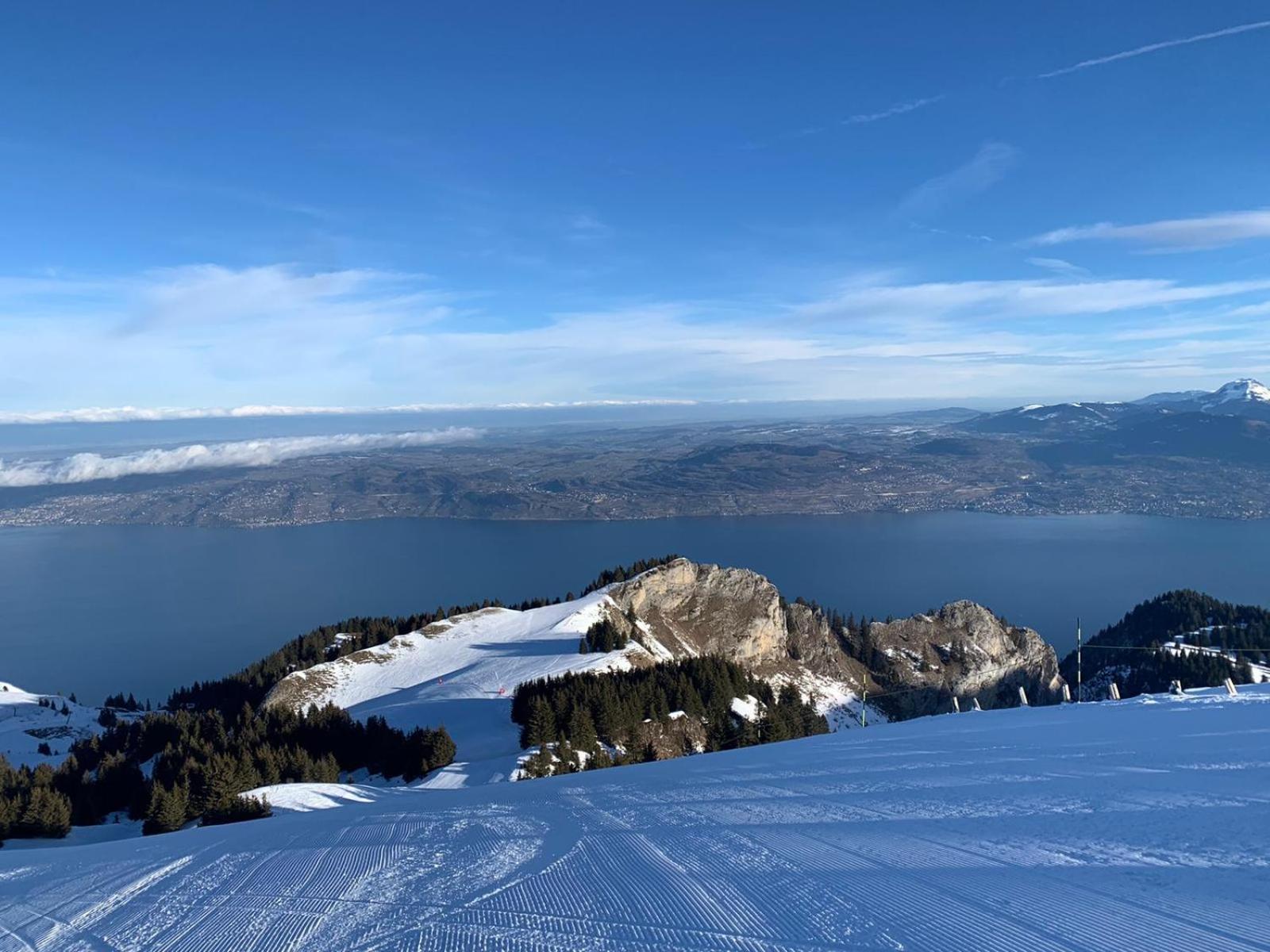 Chalet Les Alpages Vue Panoramique Sur Le Lac Leman Thollon-les-Memises Buitenkant foto