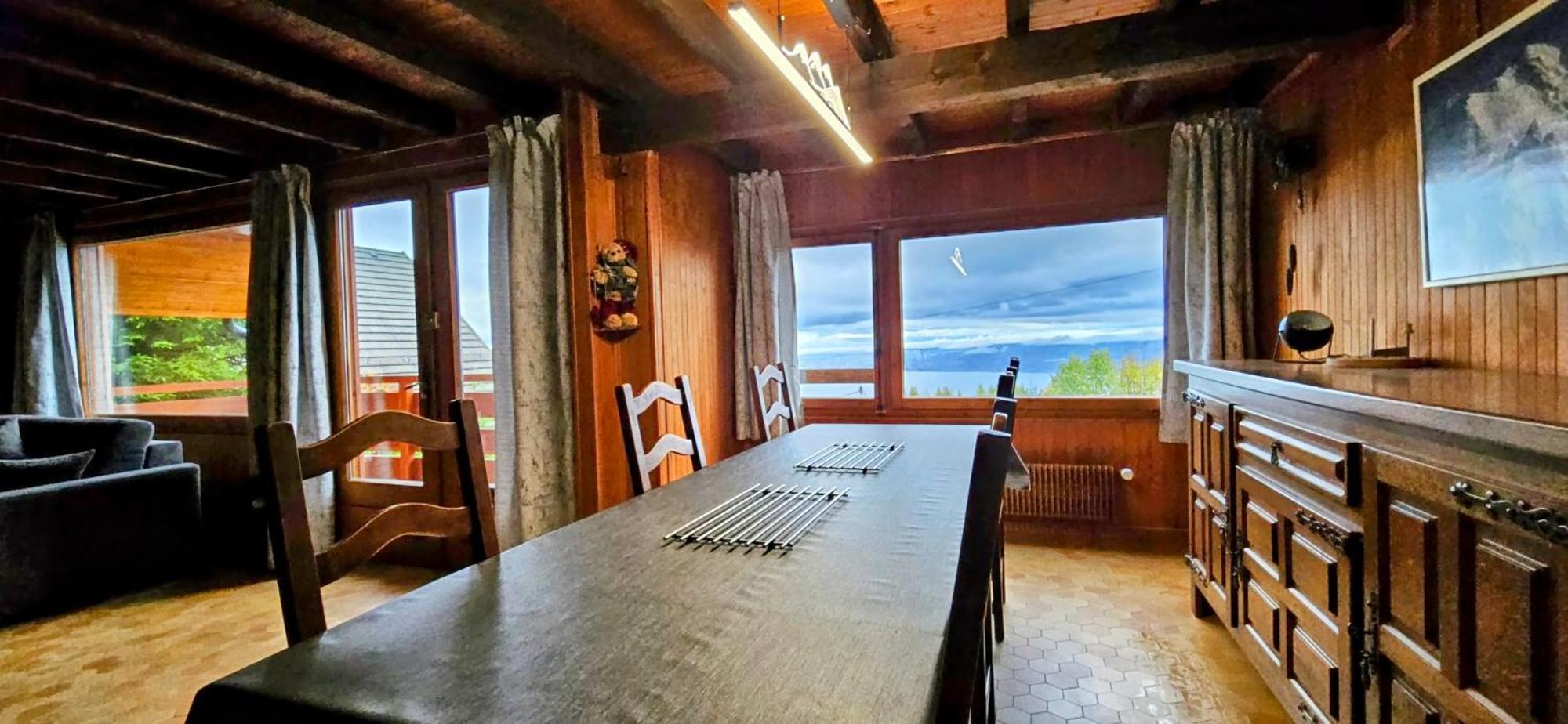Chalet Les Alpages Vue Panoramique Sur Le Lac Leman Thollon-les-Memises Buitenkant foto